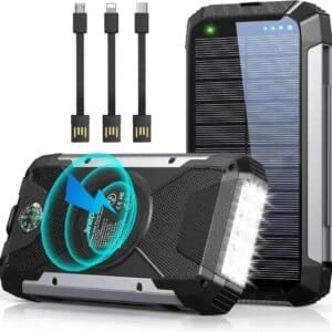 Chargeur Solaire 38600mAh, Étanche