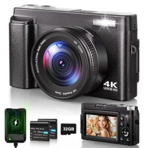 Appareil Photo Numérique 4K IXNAIQY 48MP – Autofocus, Zoom 16X, Écran 3" Rotatif