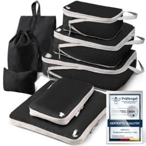 8 Pièces Cubes de Compression pour Valise et Sac à Dos